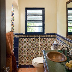 Barcelona Ceramic Tile Adds Mediterranean Feel to Bathroom