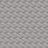 Acclivity 3D Pinwheel Gris 8" Hexagon Relief Cement Tile Wall Installation