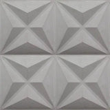 Acclivity 3D Star Gris 10"x10" Relief Cement Tile Quarter Design