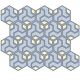 Mission Amy 01 8" Hexagon Cement Tile Rug