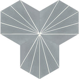Avente Mission Bakery Oxford Gray 8 inch Hexagon Cement Tile Grouping