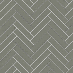 Avente Mission Green Forest 2"x8" Cement Tile Herringbone Rug