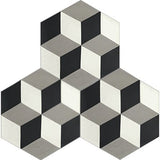 Mission Harlequin Classic 8" Hexagon Cement Tile Grouping