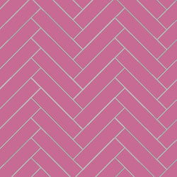 Avente Mission Mexican Rose 2"x8" Cement Tile Herringbone Rug