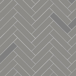 Avente Mission Natural Gray 2"x8" Cement Tile Herringbone Rug