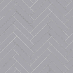 Avente Mission Oxford Gray 2"x8" Cement Tile Herringbone Rug