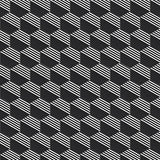 Mission Riffles Black and White 8" Hexagon Encaustic Cement Tile Rug