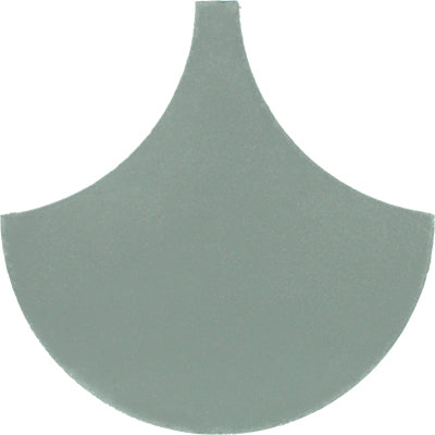 Mission Arabesque Fish Scale Sage 8" Cement Tile