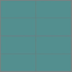 Mission Turquoise 4"x8" Encaustic Cement Tiles