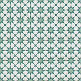 Mission Anza Turquoise 8"x8" Encaustic Cement Tile Rug Layout