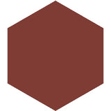 Mission D'Hanis Red 8" Hexagon Encaustic Cement Tile