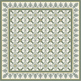 Alegre II Verde 8"x8" Encaustic Cement Tile - Avente Tile