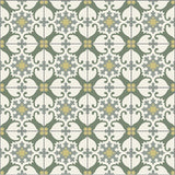 Alegre II Verde 8"x8" Encaustic Cement Tile - Avente Tile