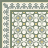 Alegre II Verde 8"x8" Encaustic Cement Tile - Avente Tile