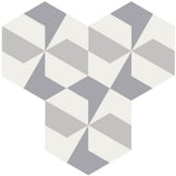 Mission Adele 01 8" Hexagon Cement Tile - Avente Tile