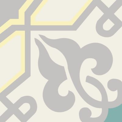 Mission Alcala B 8"x8" Encaustic Cement Tile - Avente Tile