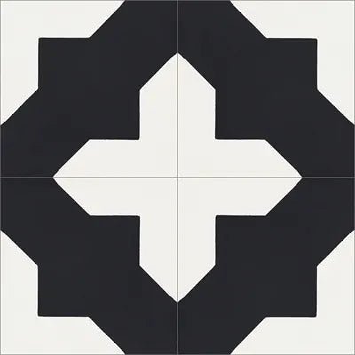 Mission Alhambra Classic 8"x8" Encaustic Cement Tile - Avente Tile