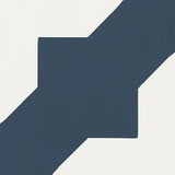 Mission Alhambra Navy 8"x8" Encaustic Cement Tile - Avente Tile