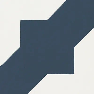 Mission Alhambra Navy 8"x8" Encaustic Cement Tile - Avente Tile