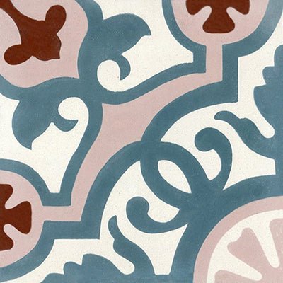 Mission Amalia 02 8"x8" Encaustic Cement Tile - Avente Tile