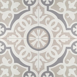 Mission Amalia Café 8"x8" Encaustic Cement Tile - Avente Tile