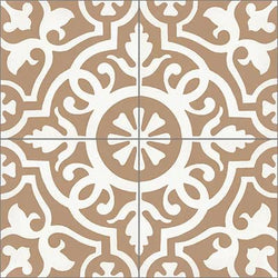 Mission Amalia Sandstone 8"x8" Encaustic Cement Tile - Avente Tile