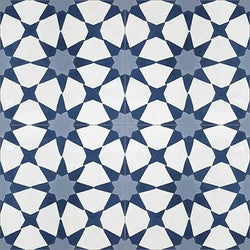 Mission Anza Blue 8"x8" Encaustic Cement Tile - Avente Tile