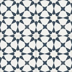 Mission Anza Navy 8"x8" Encaustic Cement Tile - Avente Tile
