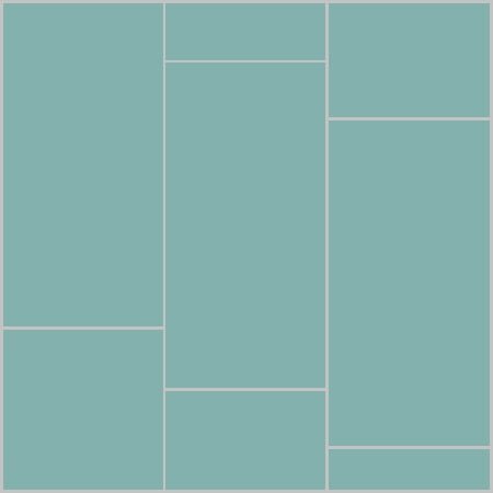 Mission Aqua 6"x12" Encaustic Cement Tile - Avente Tile