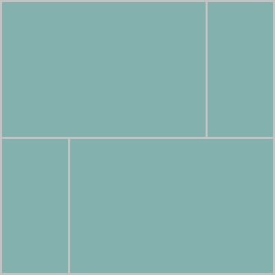 Mission Aqua 8"x12" Encaustic Cement Tile - Avente Tile