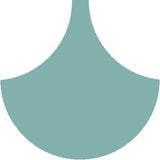 Mission Arabesque Aqua 8" Fish Scale Encaustic Cement Tile - Avente Tile