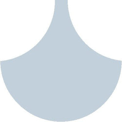 Mission Arabesque Blue Clair 8" Fish Scale Encaustic Cement Tile - Avente Tile