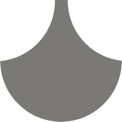 Mission Arabesque Charcoal 8" Fish Scale Encaustic Cement Tile - Avente Tile