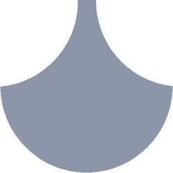 Mission Arabesque French Blue 8" Fish Scale Encaustic Cement Tile - Avente Tile
