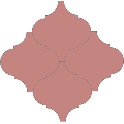 Mission Arabesque Malaga Adobe 8"x8" Cement Tile - Avente Tile