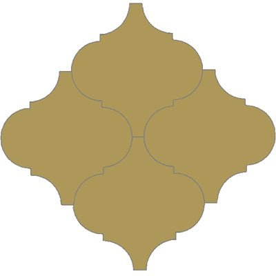 Mission Arabesque Malaga Amarillo Dorado 8"x8" Cement Tile - Avente Tile