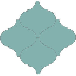 Mission Arabesque Malaga Aqua 8"x8" Cement Tile - Avente Tile