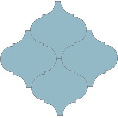 Mission Arabesque Malaga Azul Morocco 8"x8" Cement Tile - Avente Tile