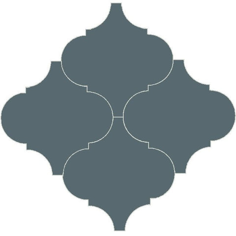 Mission Arabesque Malaga Blue 8"x8" Cement Tile - Avente Tile
