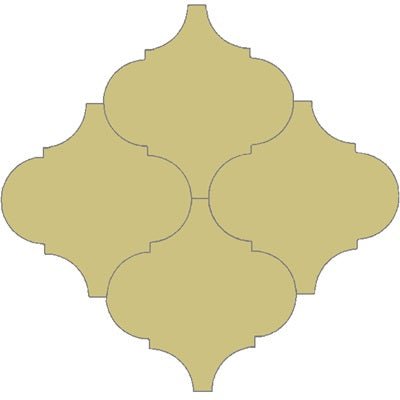Mission Arabesque Malaga Brun Camois 8"x8" Cement Tile - Avente Tile
