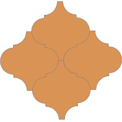 Mission Arabesque Malaga Caramel 8"x8" Cement Tile - Avente Tile