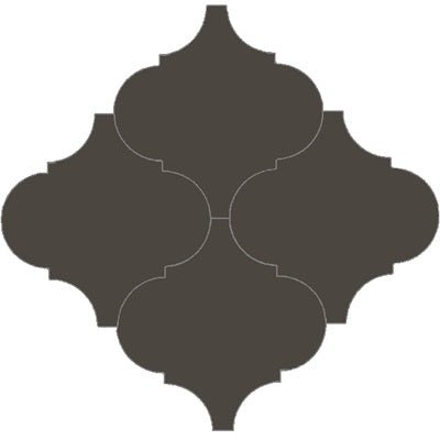 Mission Arabesque Malaga Chocolate 8"x8" Cement Tile - Avente Tile