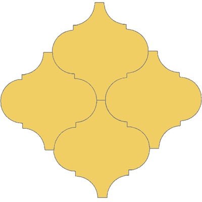 Mission Arabesque Malaga Crema 8"x8" Cement Tile - Avente Tile
