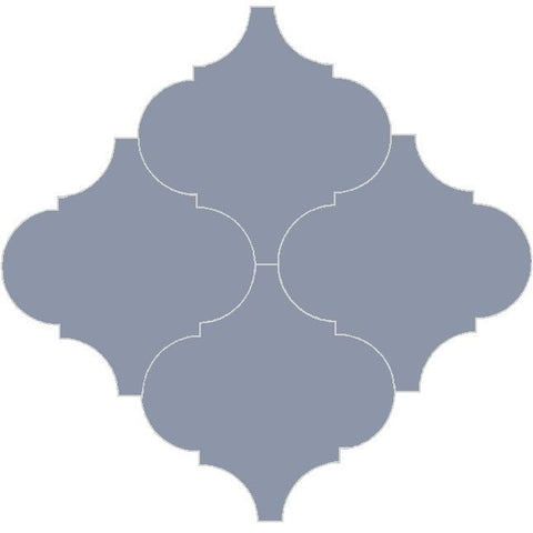 Mission Arabesque Malaga French Blue 8"x8" Cement Tile - Avente Tile