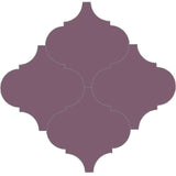 Mission Arabesque Malaga Grape 8"x8" Cement Tile - Avente Tile