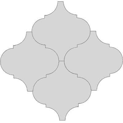 Mission Arabesque Malaga Gray 8"x8" Cement Tile - Avente Tile