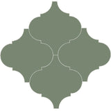 Mission Arabesque Malaga Green 8"x8" Cement Tile - Avente Tile