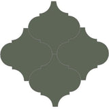 Mission Arabesque Malaga Green Asia 8"x8" Cement Tile - Avente Tile