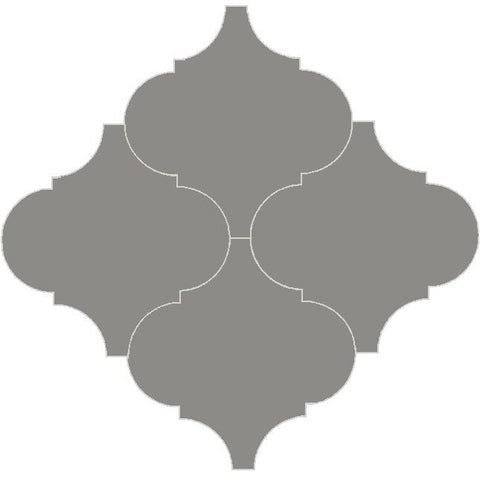 Mission Arabesque Malaga Natural Gray 8"x8" Cement Tile - Avente Tile