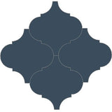 Mission Arabesque Malaga Navy 8"x8" Cement Tile - Avente Tile
